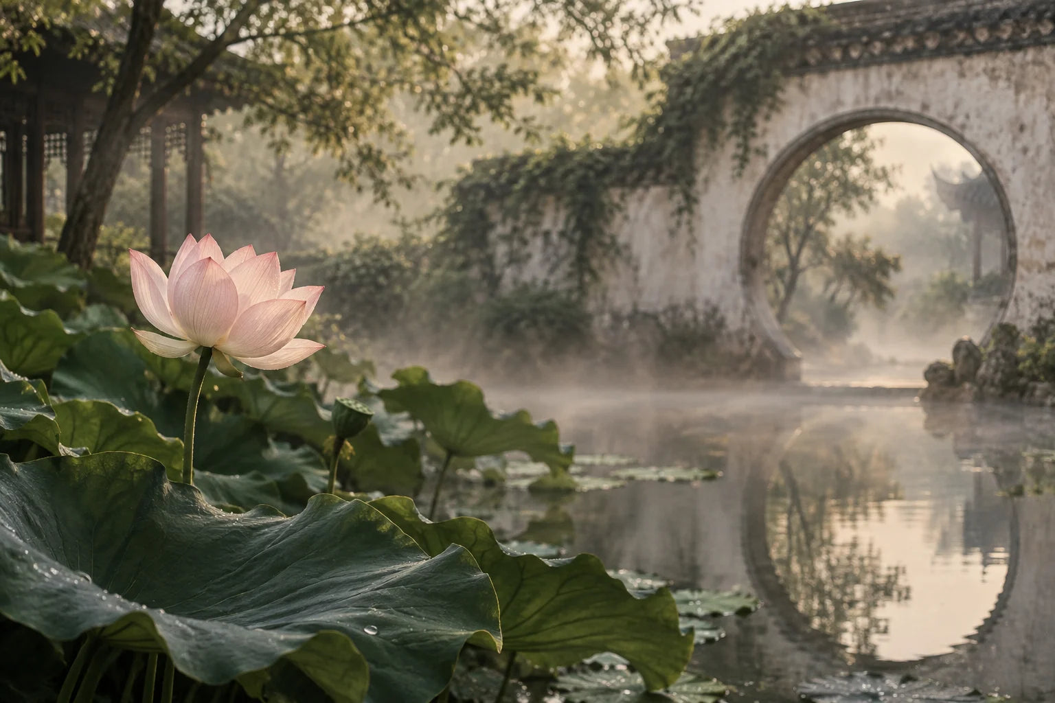 The lotus, quietly resilient. — imagined cultural landscape